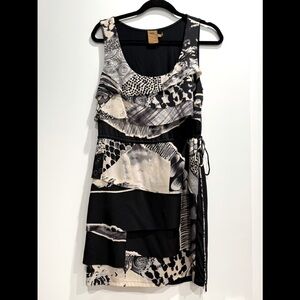 New Ali Ro Silk & Jersey dress with waist cinch!